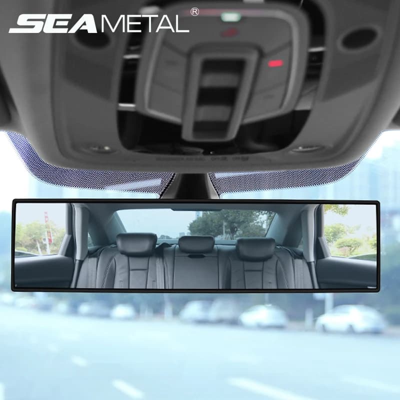 SEAMETAL Rear-view mirror with universal anti-reflective wide angle mirror Interior rear-view mirror for car Children's seat Sun visor watch