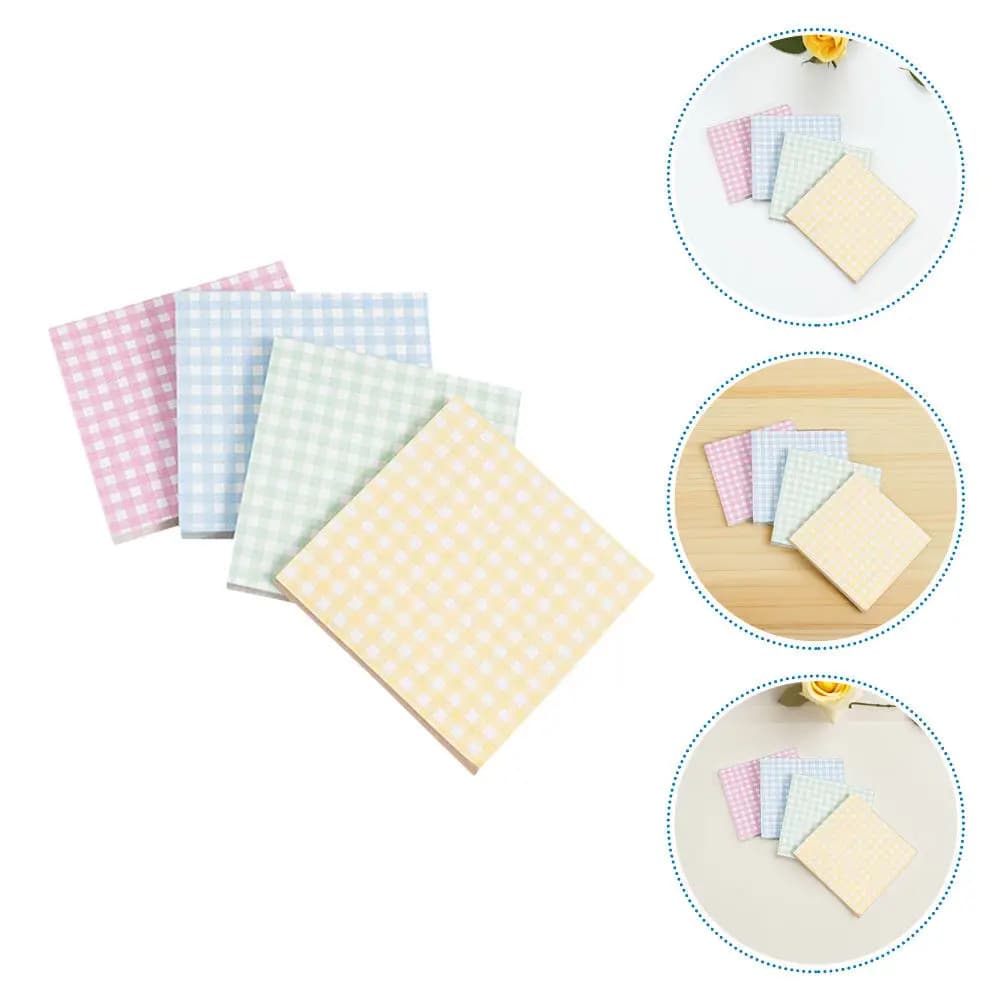 8 mini fogli adesivi a griglia per quaderni, agende, diari, promemoria e decorazioni