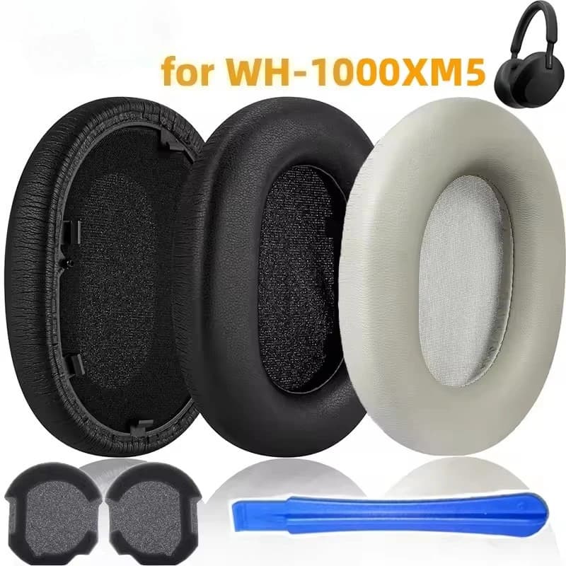 Replacement Ear Pads For Sony WH 1000XM5 Headphone Accessories Earpads Headset Ear Cushion Repair Parts Protein Leather