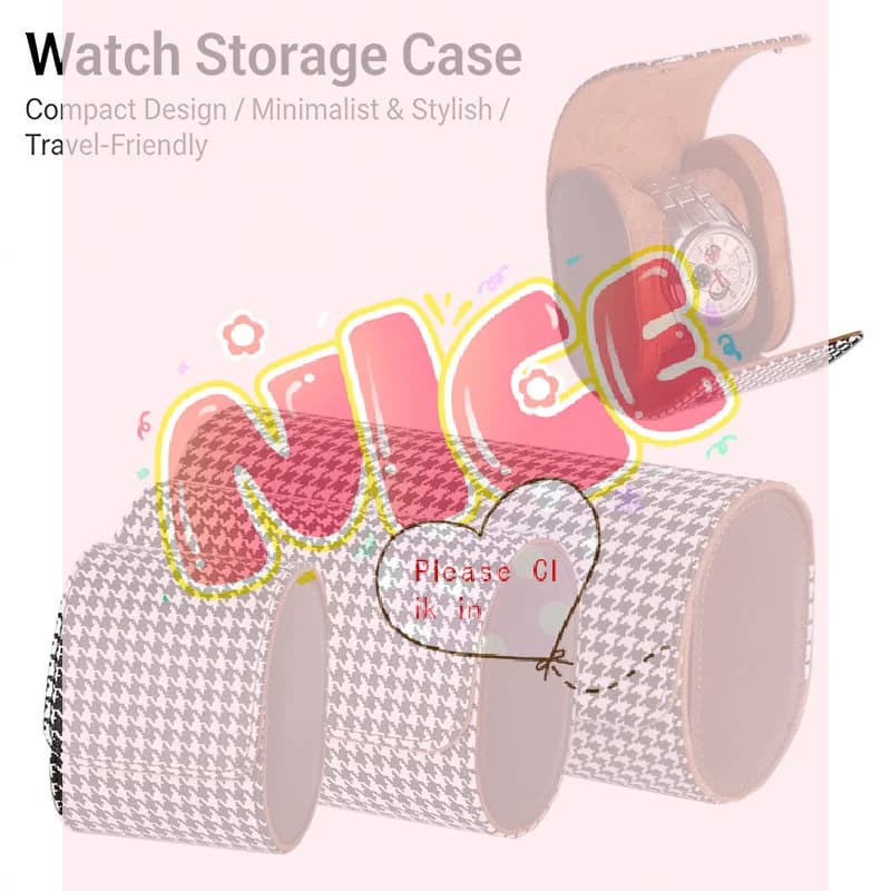 Custodia da viaggio per orologi - Organizzatore per orologi con 1/2/3 scomparti - Conservazione sicura con cuscini rimovibili innovativi e divisori solidi