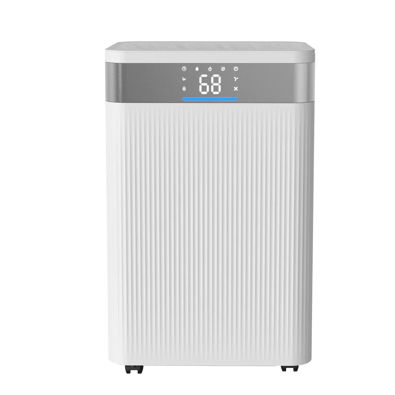 35 Pints Dehumidifier for Home & Basement, Drain Hose for Commercial & Industrial Use, Smart Humidity Control, Low Noise for Large Rooms, Warehouses, Bedrooms & Storage, Large Coverage,White