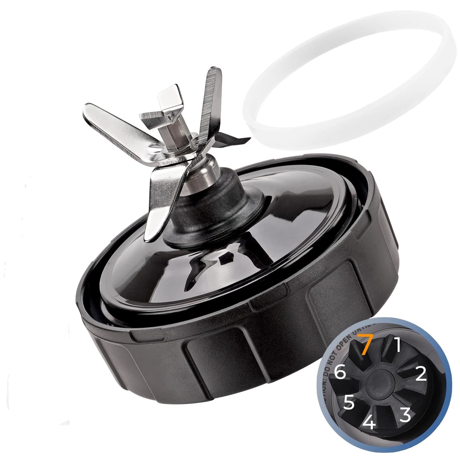 Parti di Ricambio per Frullatore a 7 Lame Compatibili con Frullatore Ninja, Lama per Frullatore Adatta a Ninja BL660 BL770 BL770A