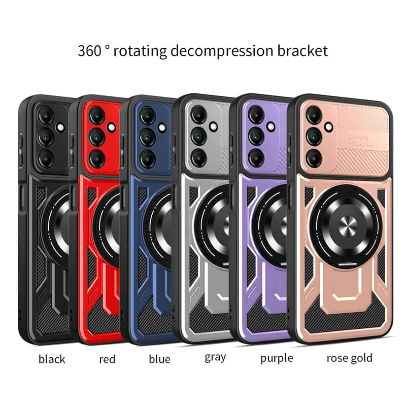 Armor Phone Case for Samsung Galaxy A05S A06 A07 A12 A13 A57 A56 A55 A37 A36 A35 A33 A26 A25 A17 A16 A15 A14 Soft Magnetic Cover