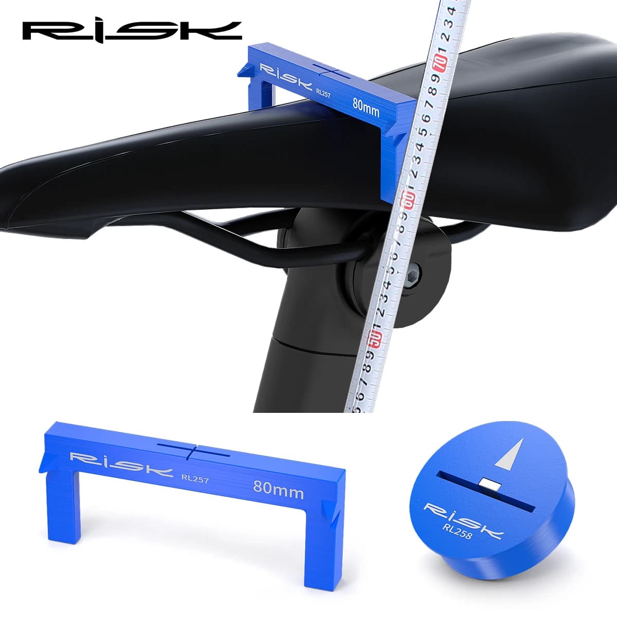 RISK Bicycle Bike Seat Cushion Height Measuring Tool Fitting Measurement Gauge Saddle Tool