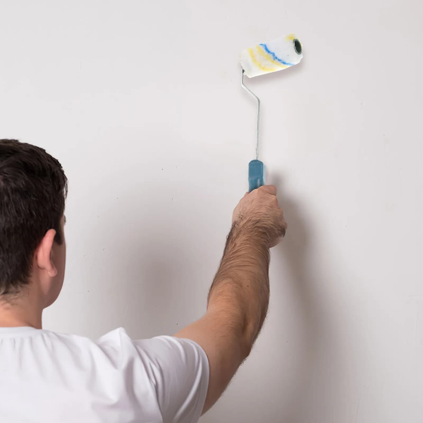 Set di 1 Rullo per Pittura Professionale e Durevole, Mini Rulli per Pittura, Strumento per Riparazione Angoli, Anti-Pelucchi, Portatile
