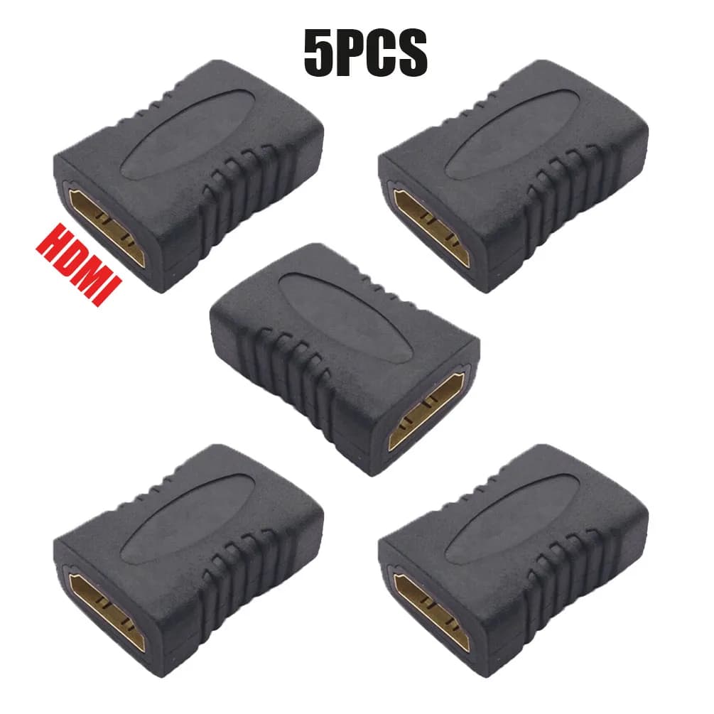 4K female-female HDMI extender adapter with gold plated connectors - Ideal for display, laptop, PS5, PS4, TV and projector