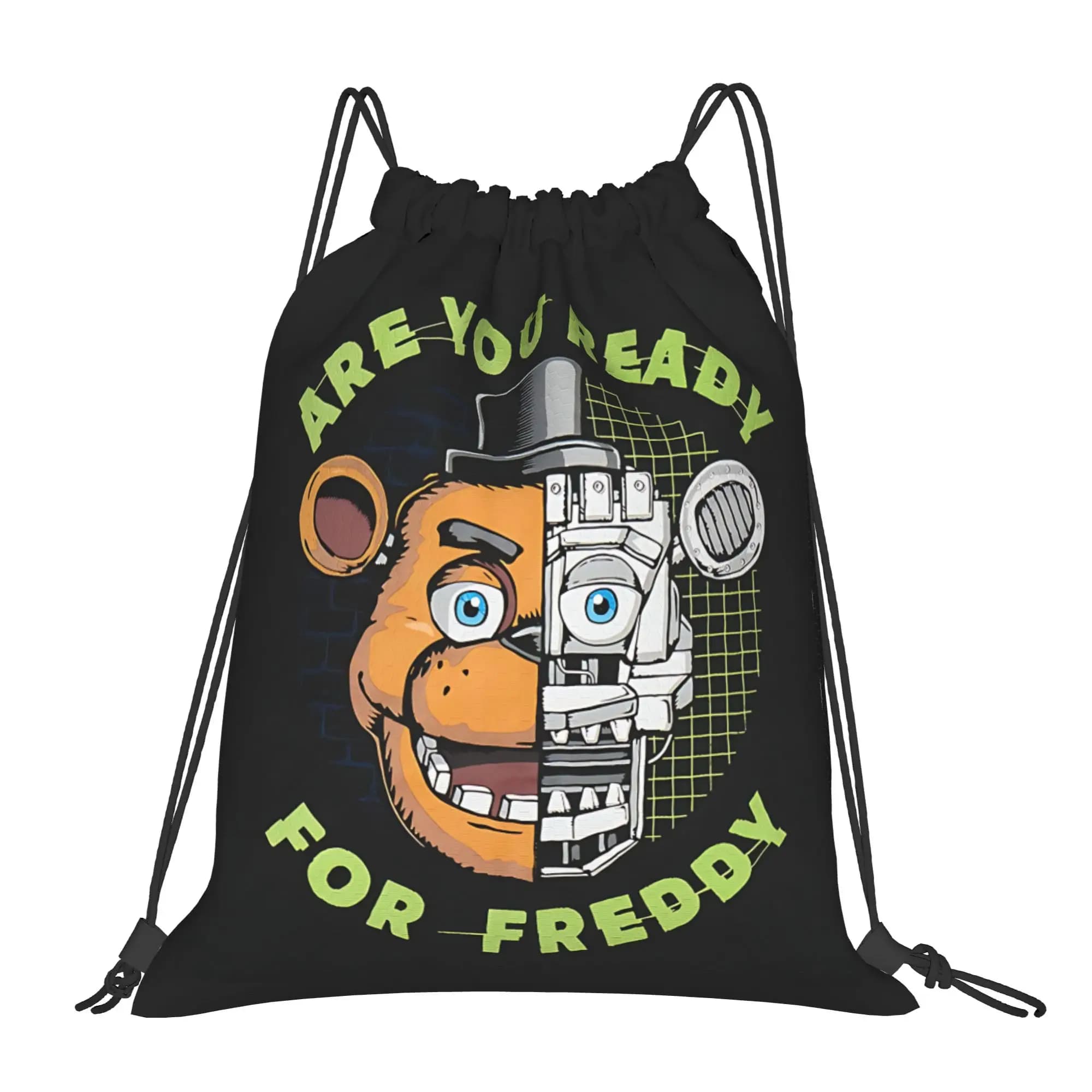 1 sports bag Five Nights at Freddy's Funko, portable sports bag with drawstring, riding backpack, gym shoes backpack