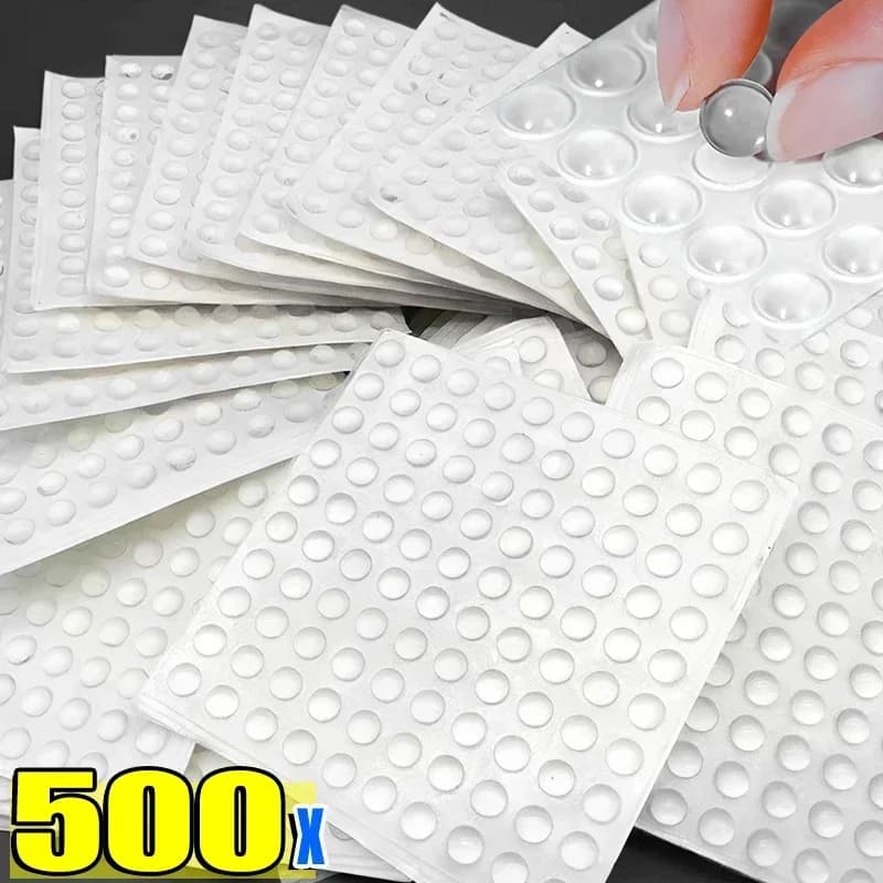 Silicone Cabinet Door Bumpers Clear Rubber Pads Self-Adhesive Grain Sticker Furniture Protective Bumper Stopper Doors Wall Stop