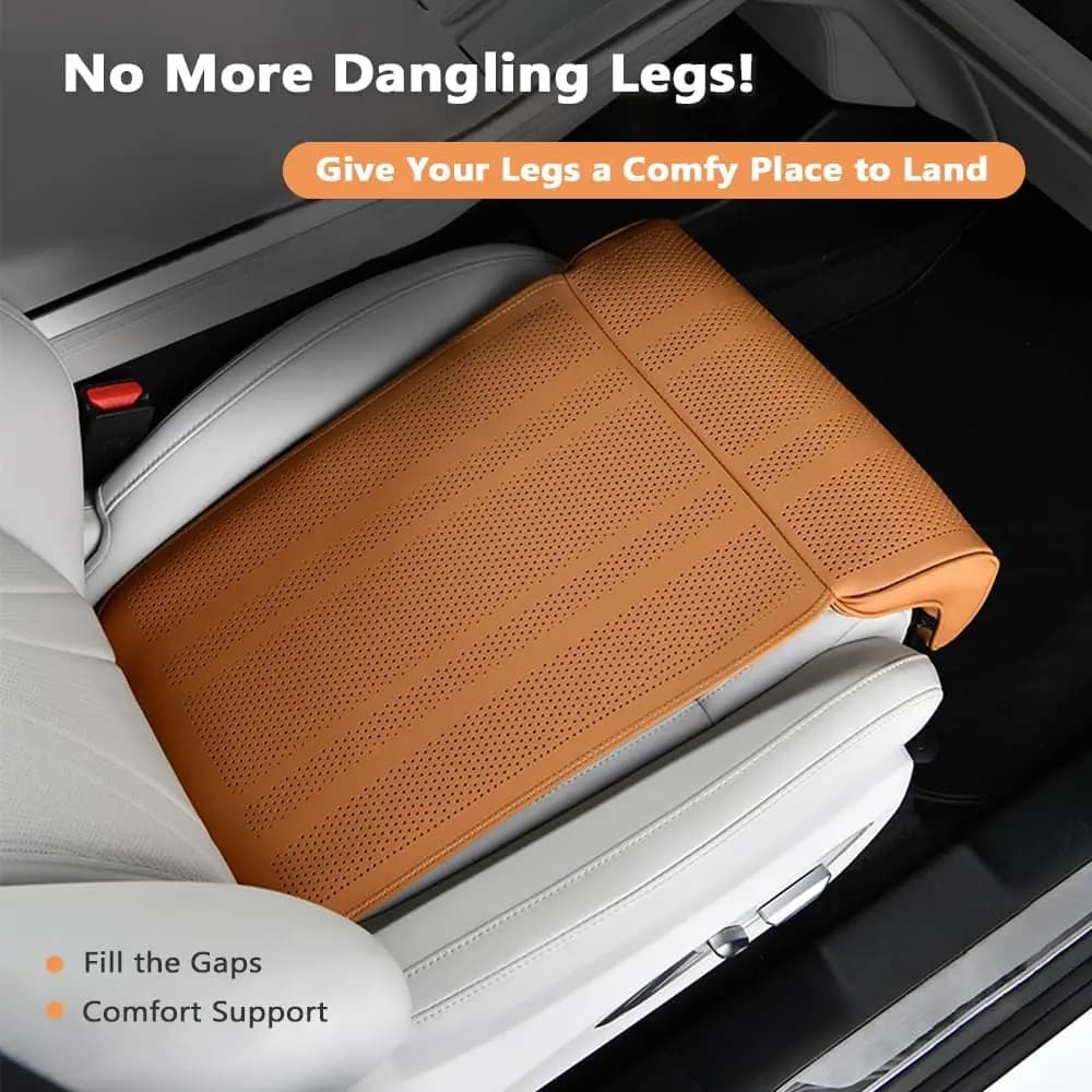 Cuscino per Sedile Auto Anti-Fatica con Poggiapiedi Estensibile e Supporto per Gambe, Protezione Sedile, Accessori Auto