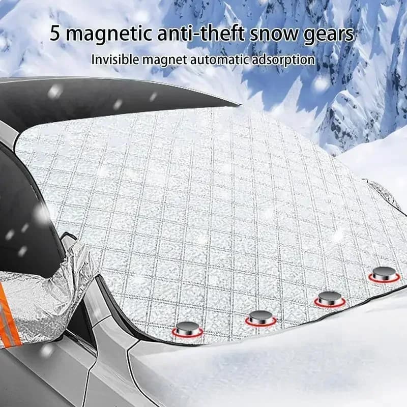 Copertura Parasole per Parabrezza Anteriore Auto, Protezione Rinforzata Contro Neve e Gelo, Telo Protettivo per Auto
