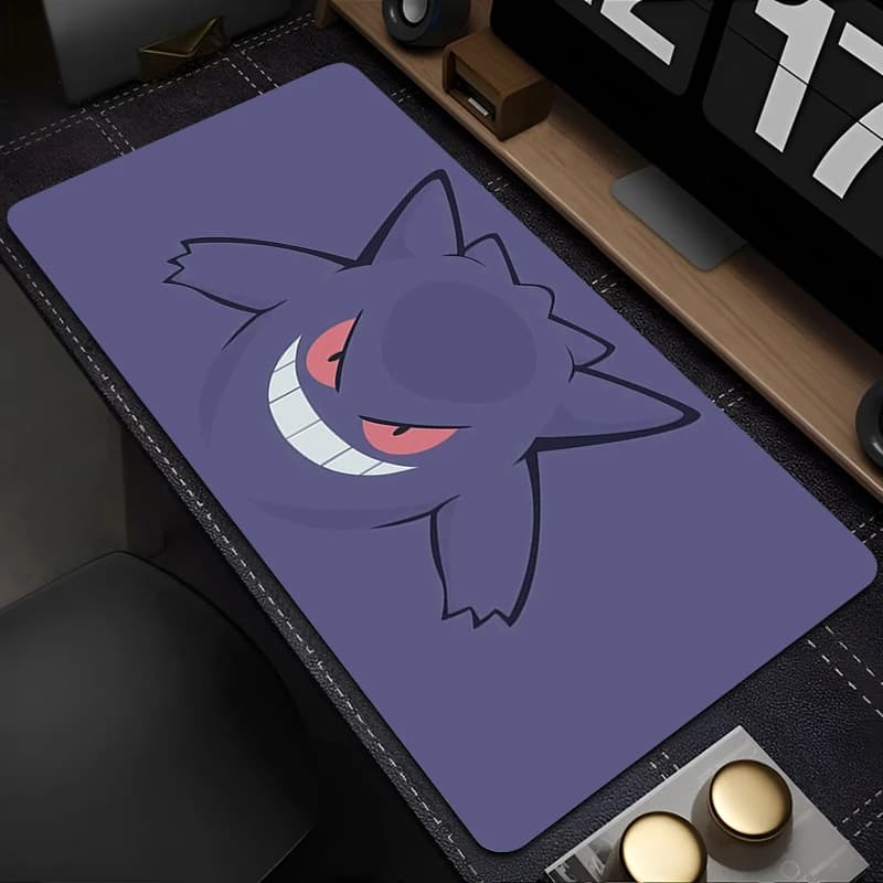 Tappetino per mouse in gomma PC Pokemon Gengar Gamer Gaming Lock Edge Mouse Pad E-sports Players Tappetino per tastiera da scrivania Tappetino per computer portatile da ufficio