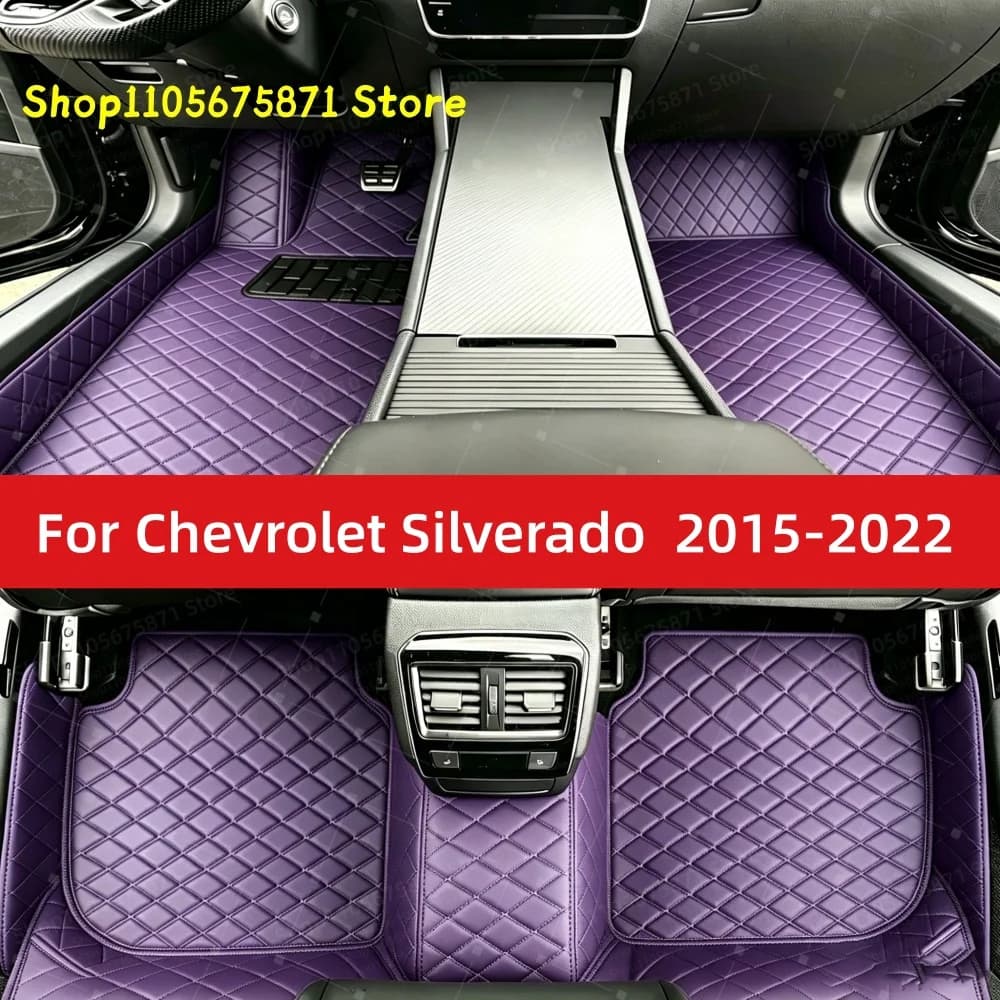 Custom Car Floor Mats Fit For Chevrolet Silverado 1500 2015 2016 2017 2018 2019 2020 2021 2022 Car Mat Accessories Mats Carpets