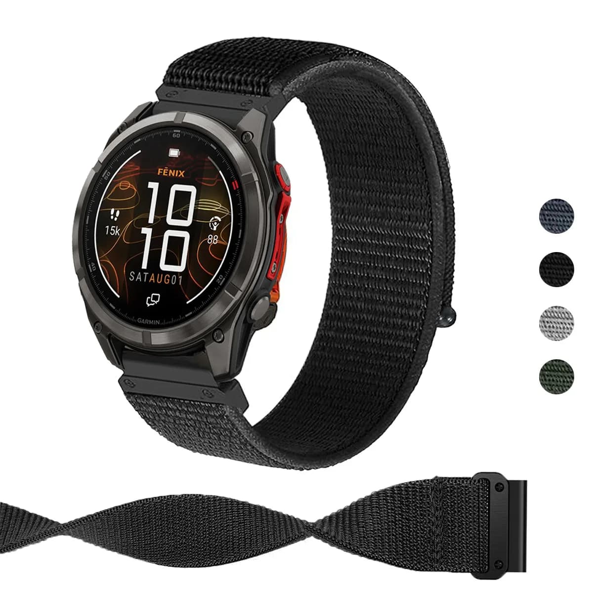 Cinturino in nylon da 26mm 22mm per Garmin Fenix 8E 7X 7 6 6X Pro 5X 5Plus, cinturino per orologio Quatix 8/Instinct 3 2X 970 965, braccialetti da polso