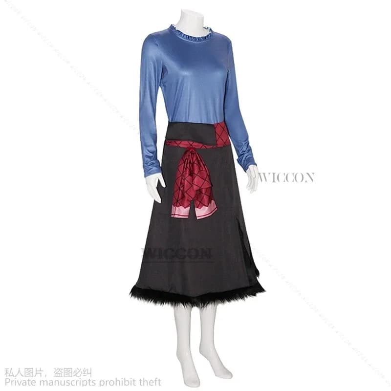 Anime Spice and Horo Costume Cosplay Top Dress Parrucca di capelli castani Coda Orecchio Set Holo gioco di ruolo peloso Lupo Volpe Earsa;2'k,8;c'