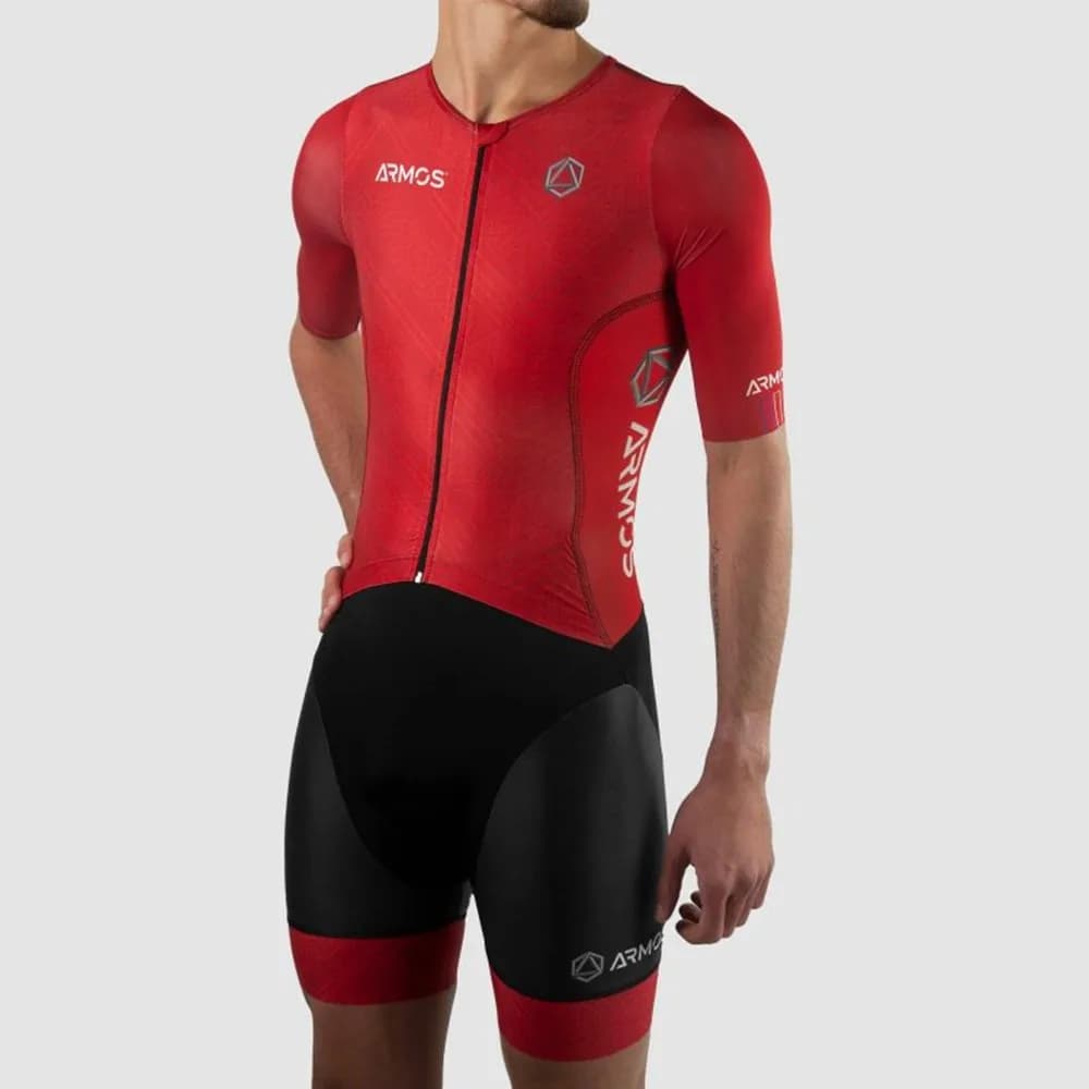 Sila New Men's Bike Mtb Triathletes Running Clothing And Jogging Sports Suit Lining Lycra Comfort Cycling/Correating/Pattinaggio Tuta