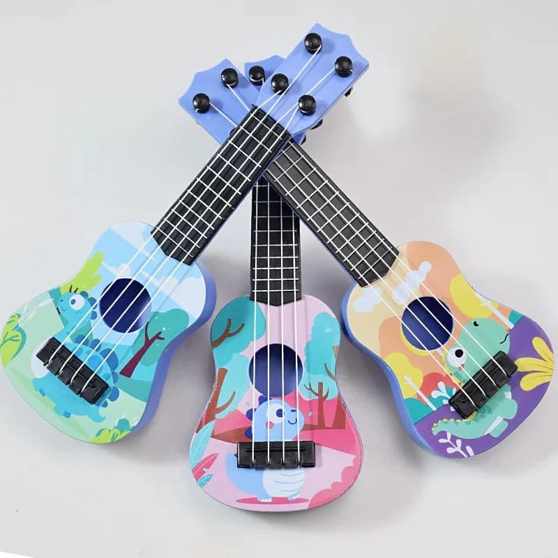 Mini chitarra ukulele giocattolo abilità migliorando strumento musicale educativo precoce classico per ragazzi ragazze bambini regali di Natale per bambini