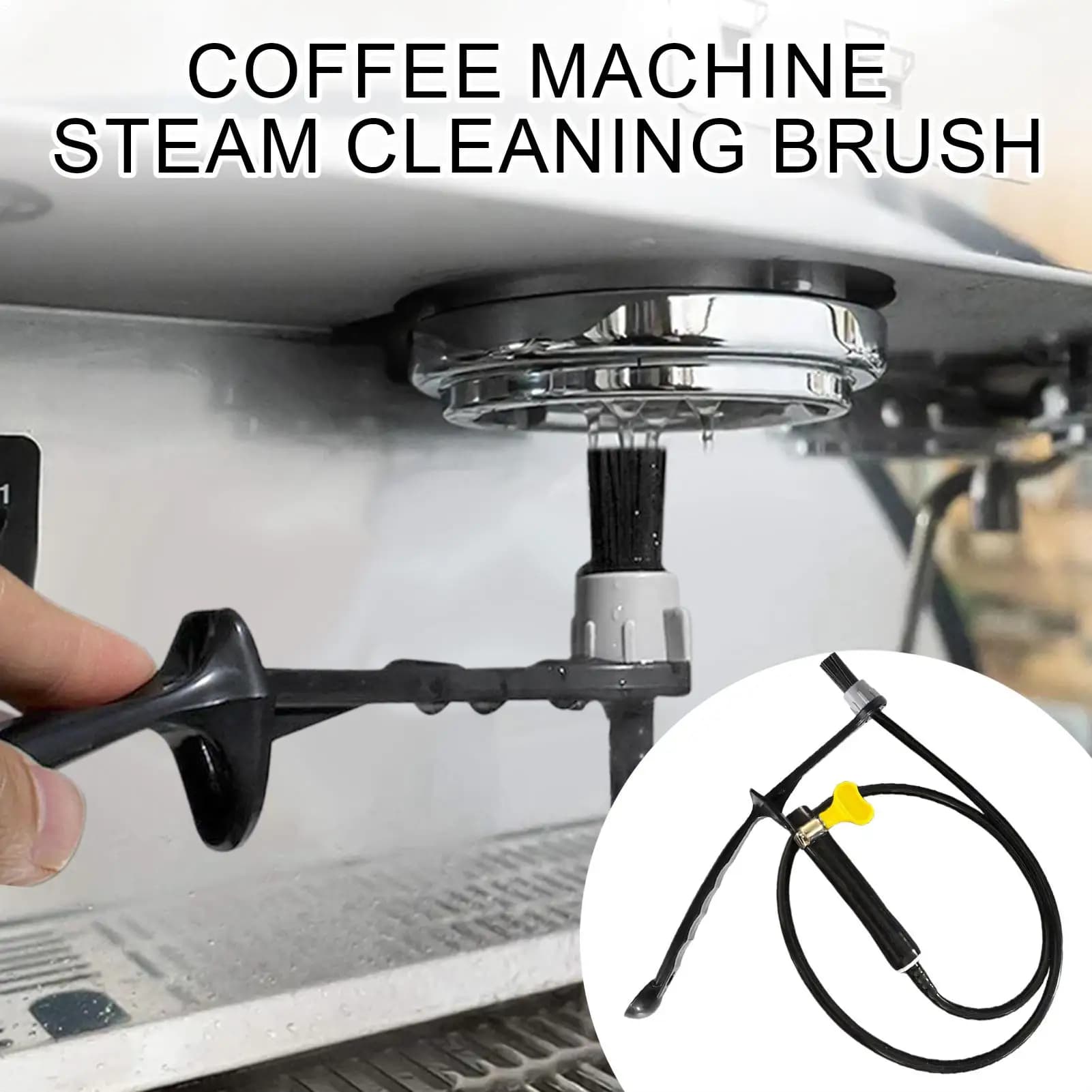 Coffee Maker Cleaning Brush Coffee Machine Steam Cleaning Brush Heavy Duty Scale Removal Water Maintenance Washing Tool For