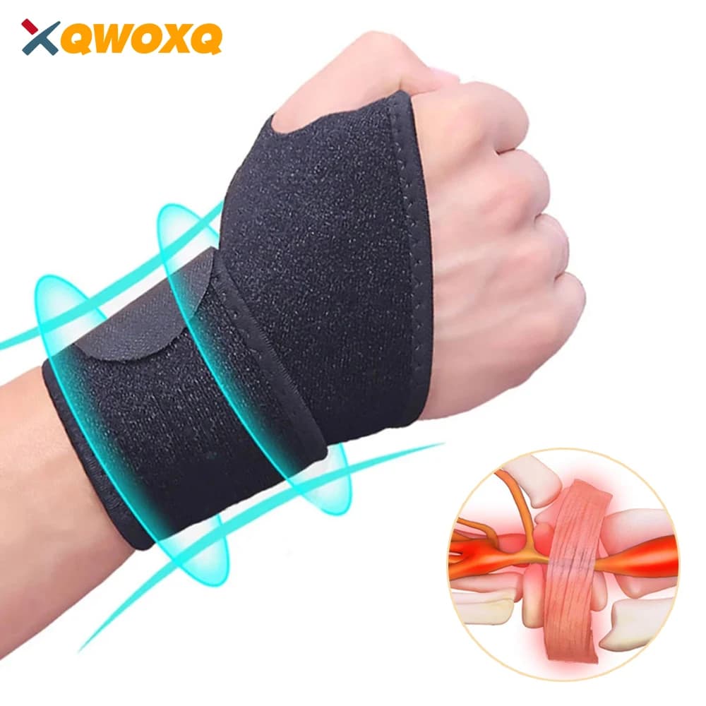 1 pz supporto per fascia da polso professionale tutore per benda da polso regolabile per polsino sportivo compressione avvolgente tendinite sollievo dal dolore