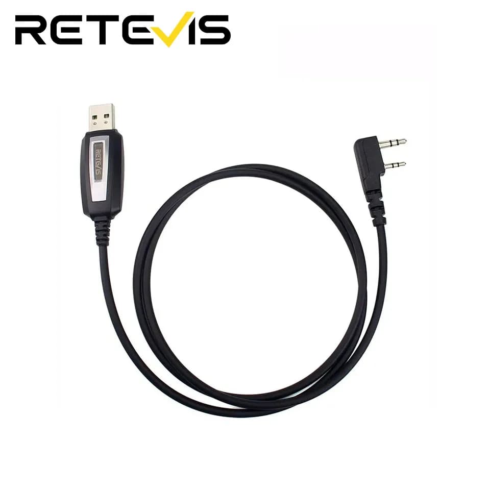Walkie Talkie Cavo di programmazione USB a due pin per Kenwood Baofeng UV-5R UV-82 RETEVIS H777 RT22 RT15 RT81 per il sistema Win XP/7/8