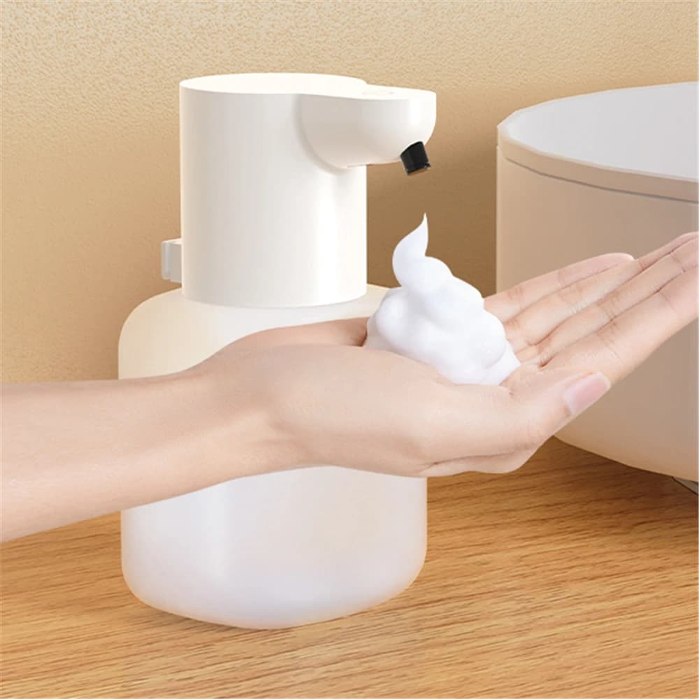 Dispenser di Sapone Automatico a 4 Velocità Regolabili, Ricaricabile, da Parete, con Sensore a Induzione, Generatore di Schiuma Senza Contatto