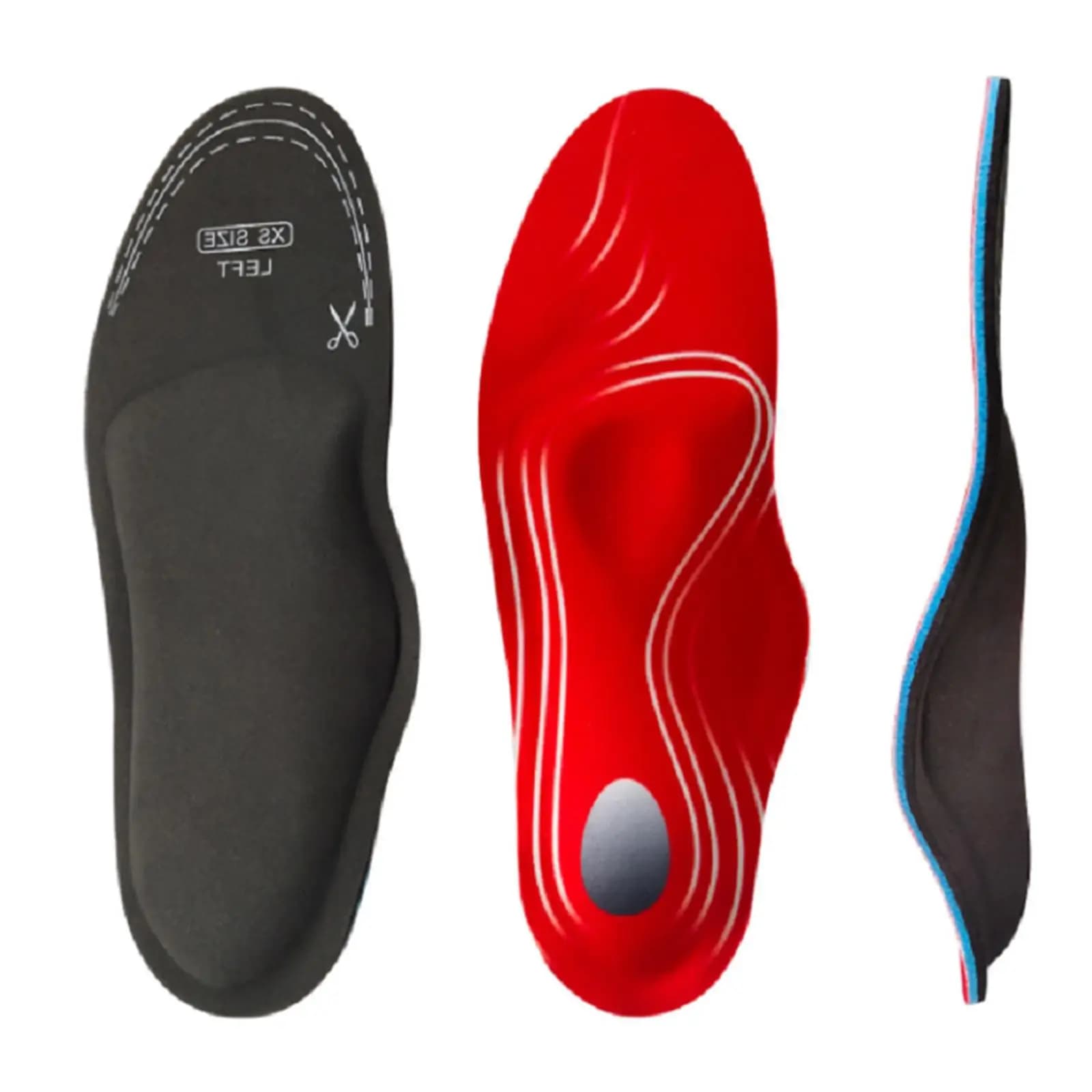 3xSolette Ortopediche per Scarpe da Corsa e Sport, Inserti per Scarpe Contro il Dolore ai Piedi, Solette S