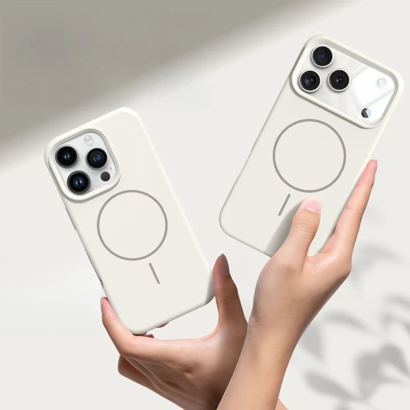 18 ProMax Magnetic Original Liquid Silicone Phone Case For iPhone 17 16 15 14 13 Pro Max For Magsafe Shockproof Soft TPU Cover