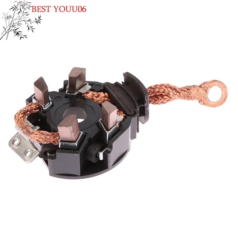 (YOUU06) Porta Spazzole in Carbonio per Motorino di Avviamento Auto, Gruppo Porta Spazzole in Carbonio per Motorino di Avviamento