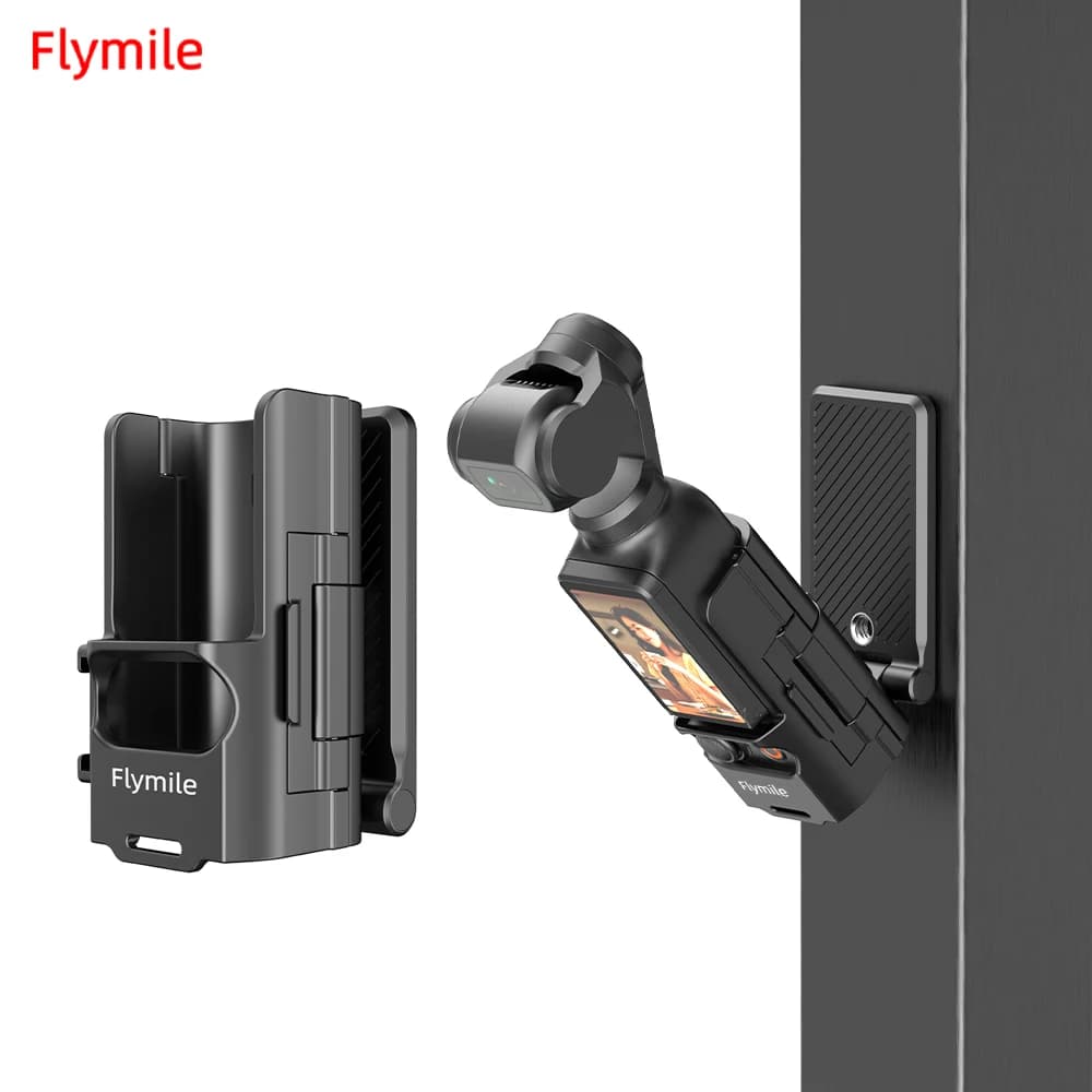 Flymile Supporto magnetico per DJI OSMO Pocket 3 Clip Holder Ciclismo/V-log/Base da tavolo Regolazione Accessori per fotocamera