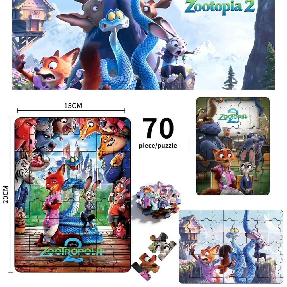 2026 Disney Zootopia 2 3D Jigsaw puzzle Gioco da tavolo JUDY NICK Personaggio Puzzle Da Collezione Decor Giocattoli Per Bambini Regali di Capodanno