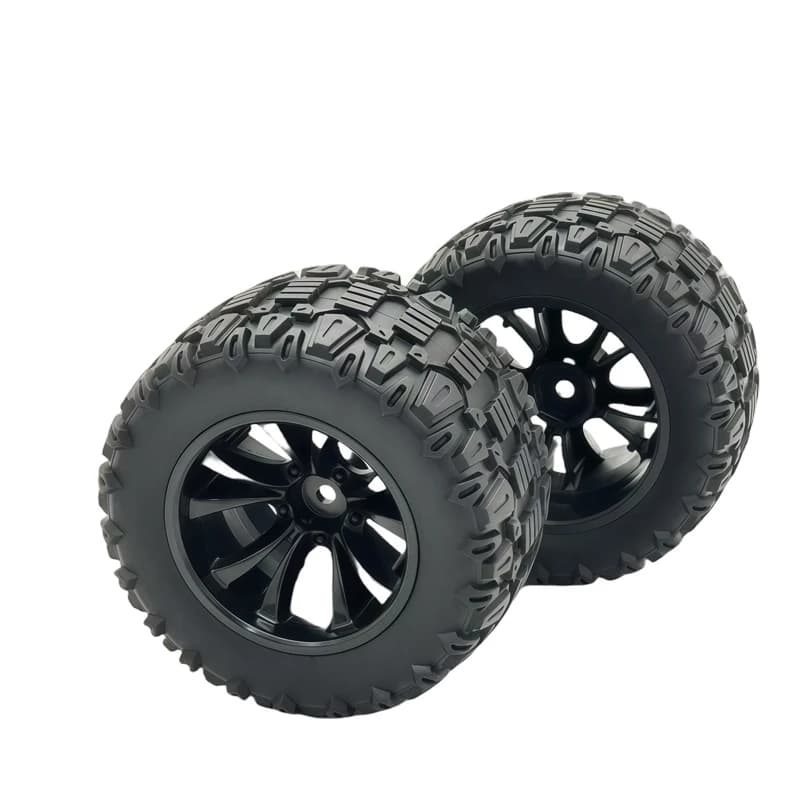 4PCS 88 millimetri 12 millimetri Esagonale Pneumatici In Gomma Ruote per SCY 16101 16102 16103 Pro MJX Hyper Go 14210 16210 1/14 1/16 RC Monster Truck Aggiornamento
