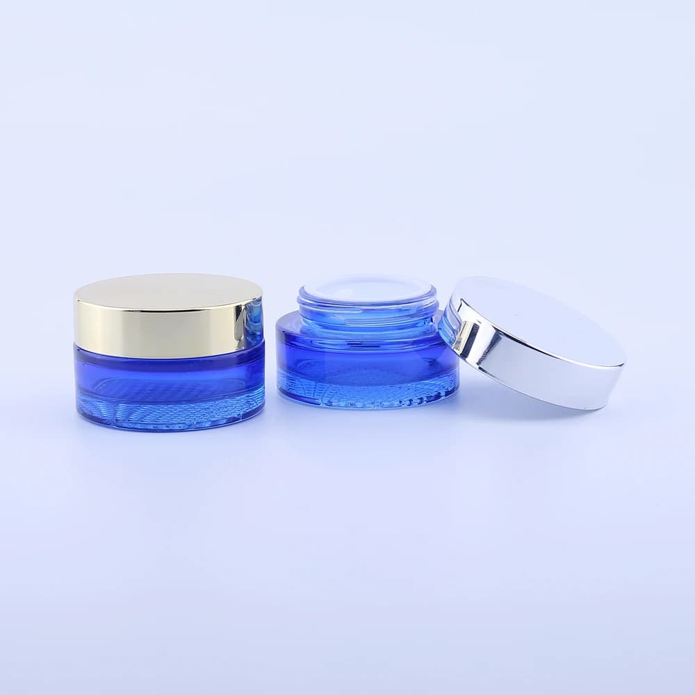 5PCS 100ML Emulsione di vetro Bottiglie di unguento riutilizzabili 30G Vaso cosmetico vuoto Vaso Ombretto Contenitore per crema per il viso