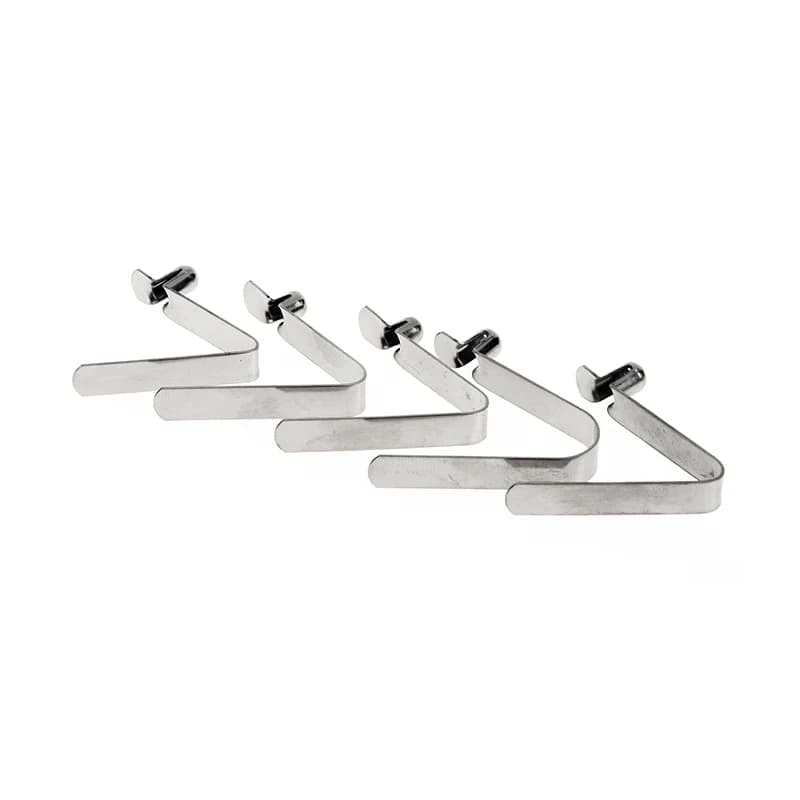10 pz Snap Lock Kayak Paddle Spring Clip Tenda Palo Tubo a forma di V Posizionamento telescopico interno 5-5.5mm