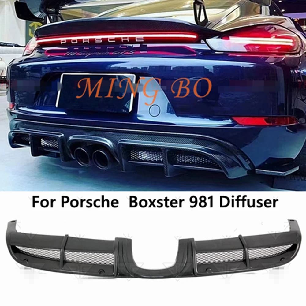 Carrozzeria kit for Porsche Cayman Boxster 981 2012-2014, FRP Carbon Fiber Rear Diffuser