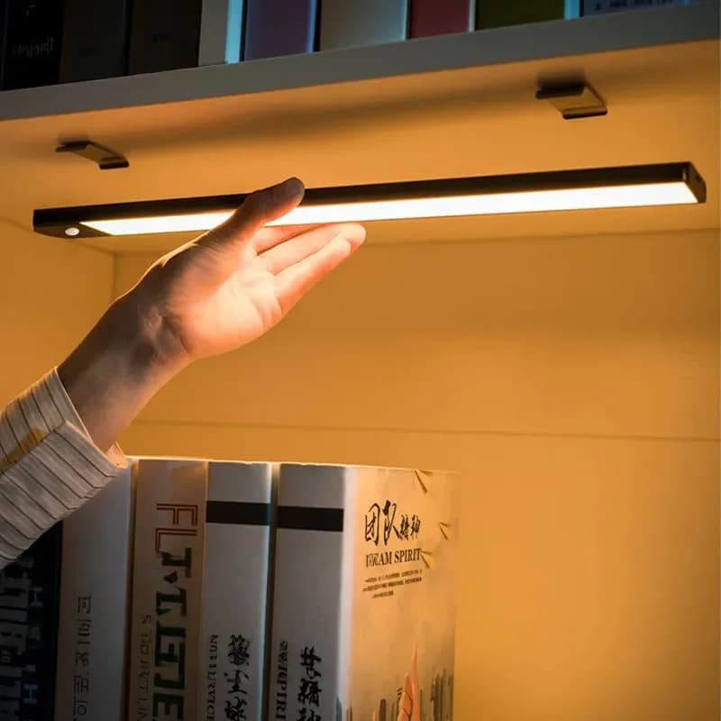 20 cm/40 cm Lampada a LED Luce notturna sotto le luci dell'armadio Sensore di movimento Luce notturna Lampade per armadio Illuminazione da cucina magnetica