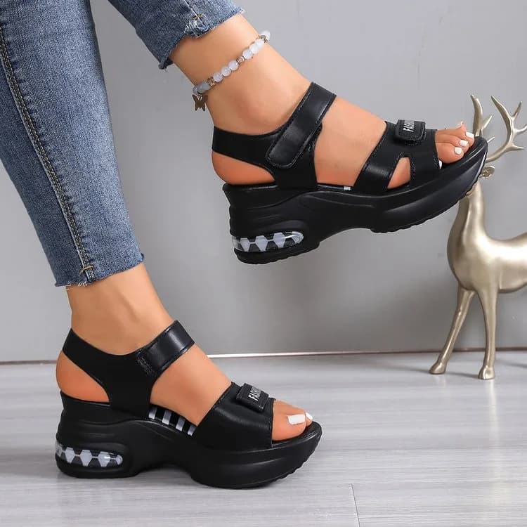 Nuovi Sandali Estivi alla Moda per Donna, con Chiusura in Velcro, Eleganti Infradito Sportive da Esterno