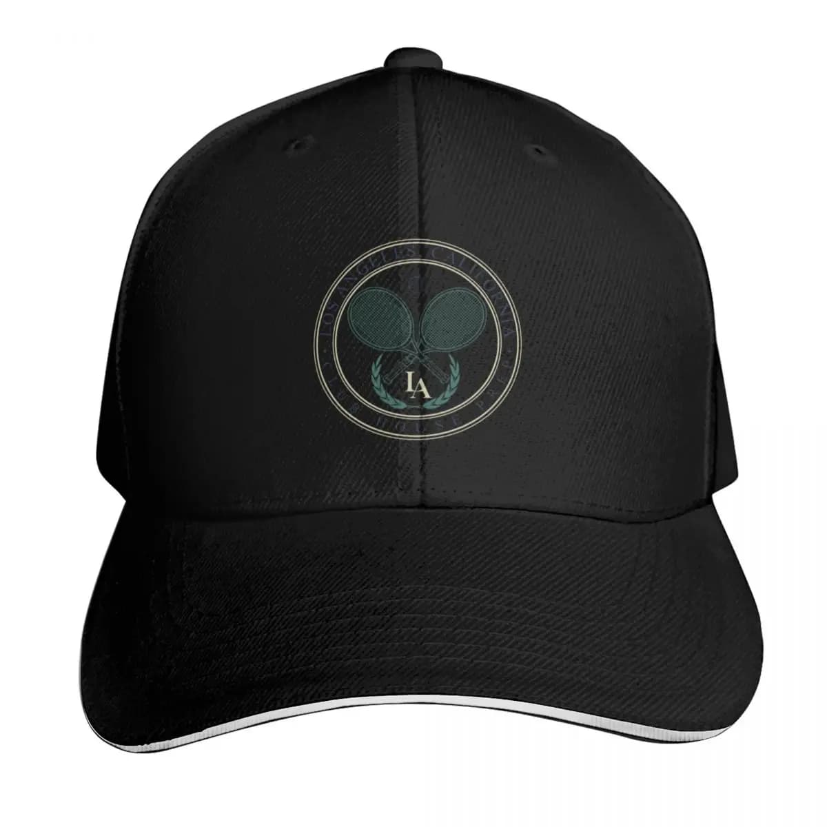 tennis with racktes and ball in los angeles california Baseball Cap Gift for Him Her Casual Daily Wear Quick Dry Performance
