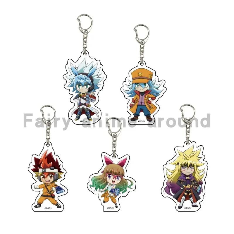 Gioco Yu-Gi-Oh! VAI RUSH! Portachiavi bambola Anime YuGiOh Oudou Yuuhi Yuamu Zwijo Yudias Velgear acrilico portachiavi pendente per regalo