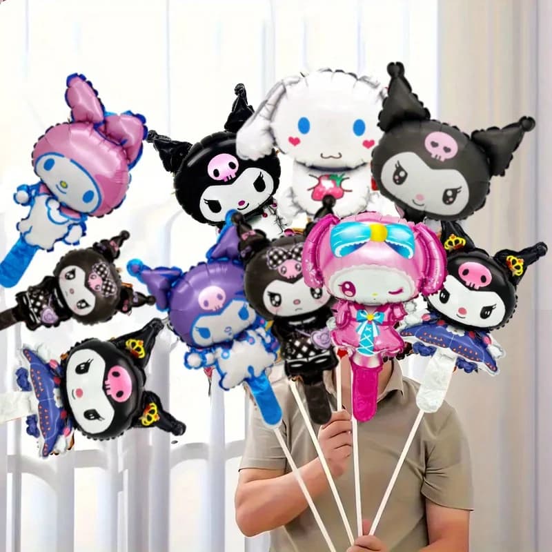 10 Palloncini in Foil a Tema Cane Cinnamon di Melody Kulomi, Decorazioni per Feste di Compleanno, Regali per Baby Shower