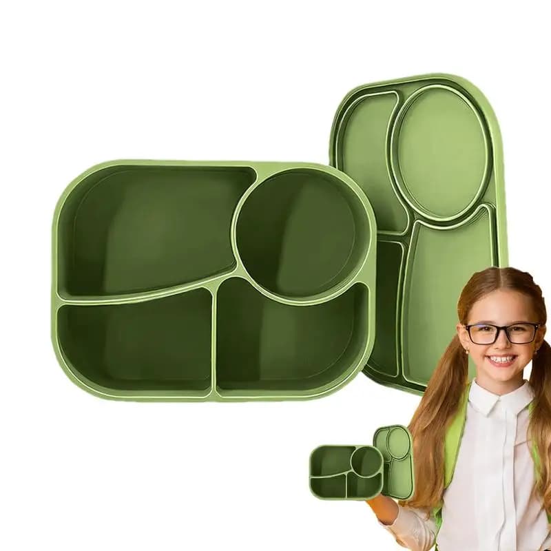 Lunch Box per microonde Contenitori per il pranzo per microonde a 4 scomparti Preparazione dei pasti Lunch Box Contenitori per la preparazione dei pasti a tenuta stagna Microonde