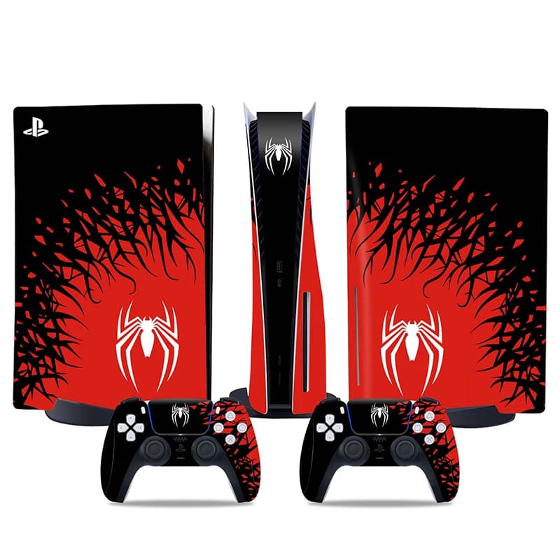 Nuova pellicola adesiva per console PS5 Disc Edition e 2 controller Accessori protettivi Cover per decalcomanie per disco standard PS5