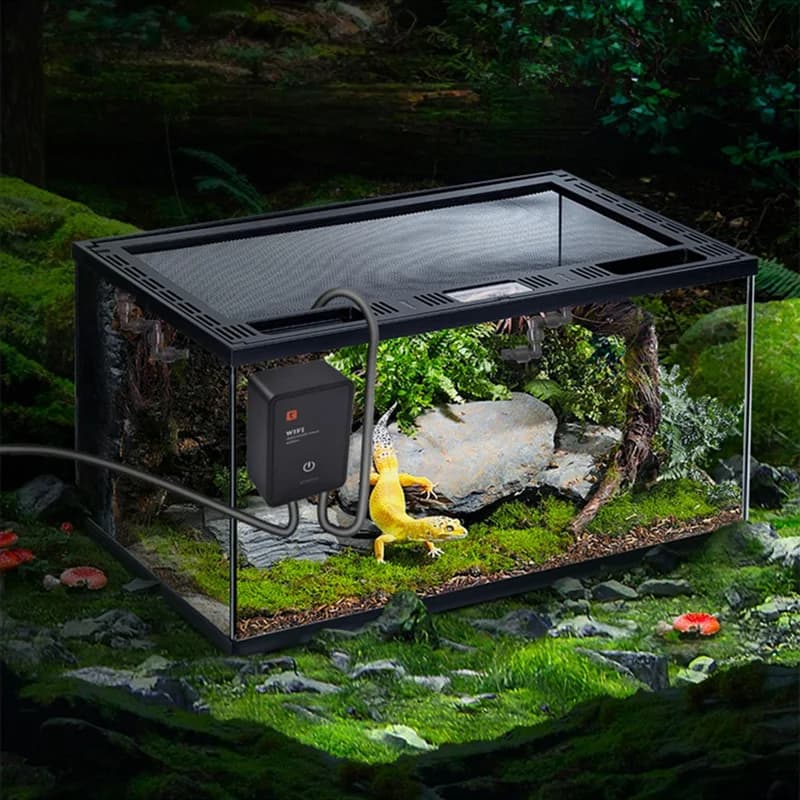 ABLL-Tuya Wifi Smart Reptile Fogger Mist automatica Kit sistema di spruzzo foresta pluviale Funzionamento flessibile e conveniente Spina americana