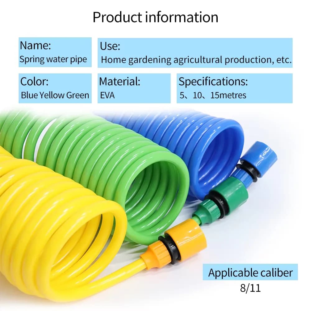 EVA Spring Butler Anti-Freeze Wear-Resistant Watering Pipe for Car Wash And Flower Irrigation Home Garden Essential