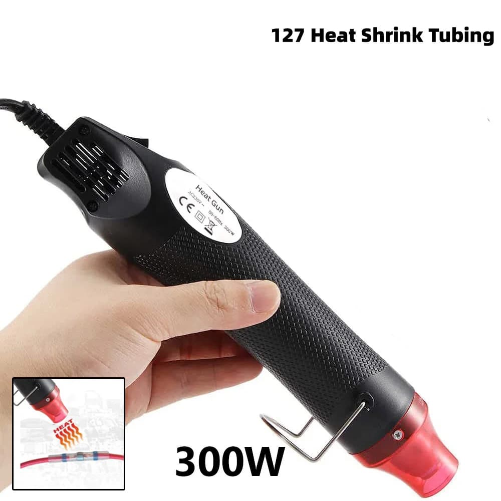 Pistola ad Aria Calda Portatile 300W, Mini Riscaldatore per Fai-da-Te, Artigianato, Goffratura, Termoretrazione PVC, Strumento Elettrico Multifunzione