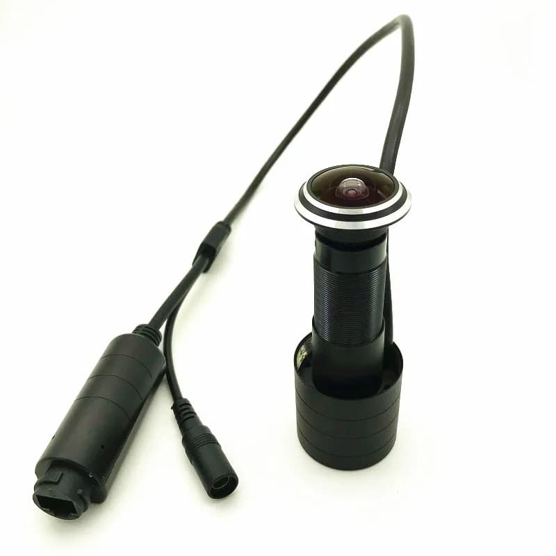 Wide Angle Lens DOOR EYE HOLE 2Mp ICSEE Xmeye App H.265 FISHEYE 1080P Super Mini POE IP Camera