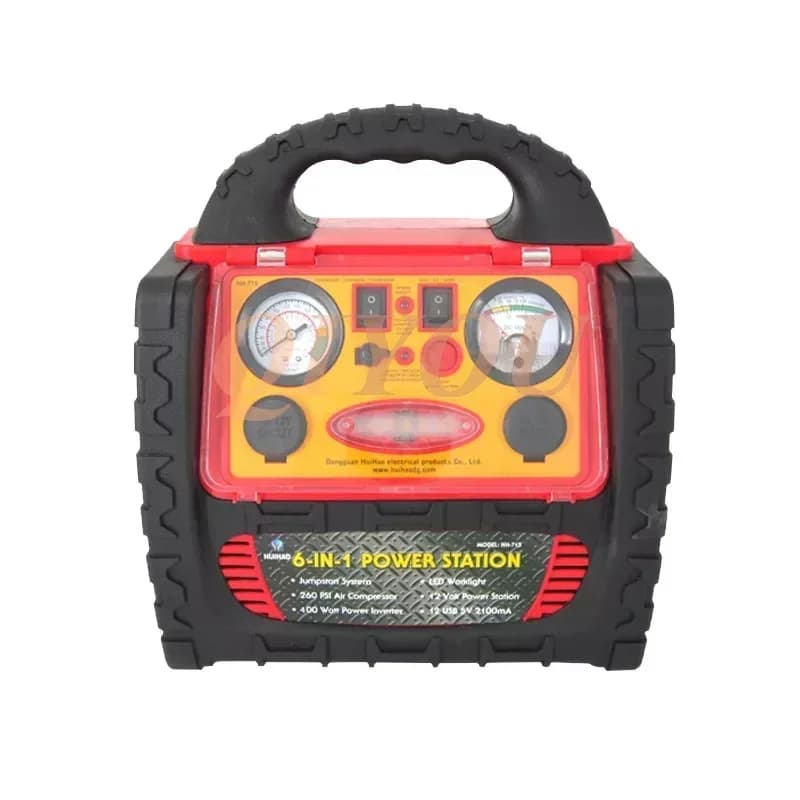 Nuovo Avviatore d'Emergenza Multifunzione 12V 800A per Auto con Monitoraggio Pressione Pneumatici e Funzione di Illuminazione