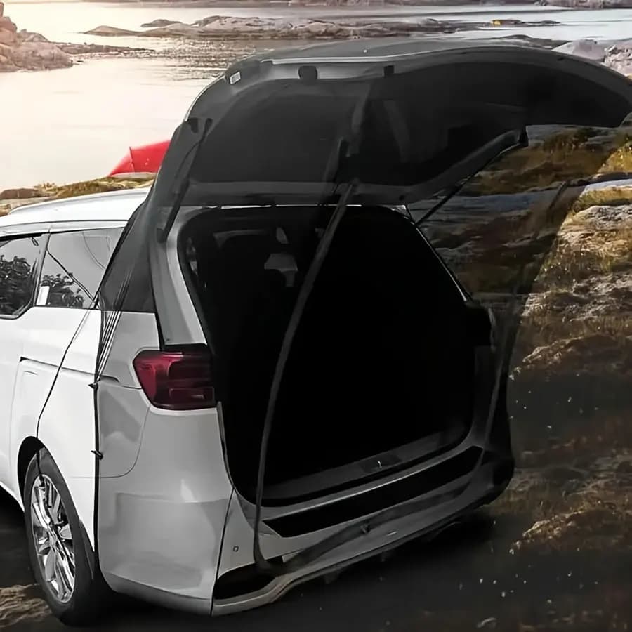 Zanzariera per portellone dell'auto per SUV MPV Car Camping Screen Mesh tenda da campeggio Car Camping zanzariera coperture per auto in rete traspirante