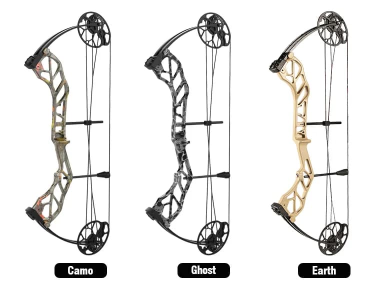GRWOLF 2024 Nuovo set di arco e frecce composto in lega regolabile DL19-30 DW19-70lbs per la caccia