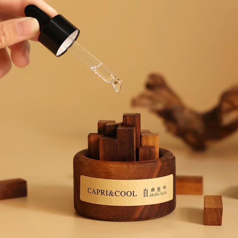 Y Wooden fragrance diffuser with essential oil for home, fragrance without fire, room, wooden ornaments, aromatherapy, decoration for car deodorant