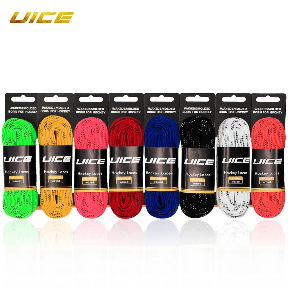 Lacci per Pattini da Hockey su Ghiaccio UICE 84/96/108/120 Pollici, Lacci per Scarpe da Hockey a Doppio Strato Intrecciato Rinforzato, Accessori per Hockey