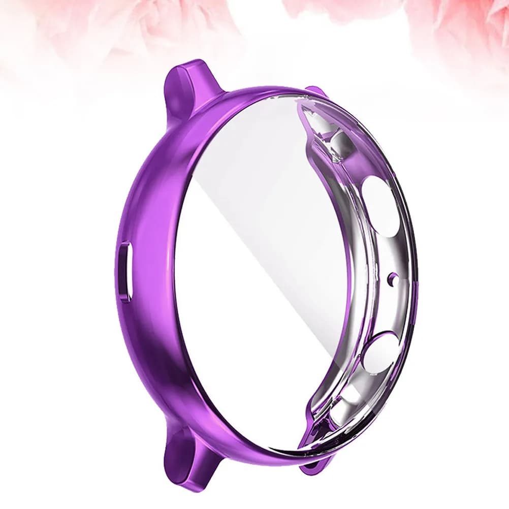 Electroplate Watch Case Protective Cover Side Corner Protection for 2 Purple 40Mm Smartwatch